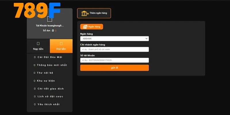 Cách nhận thưởng thắng cược qua chuyển khoản